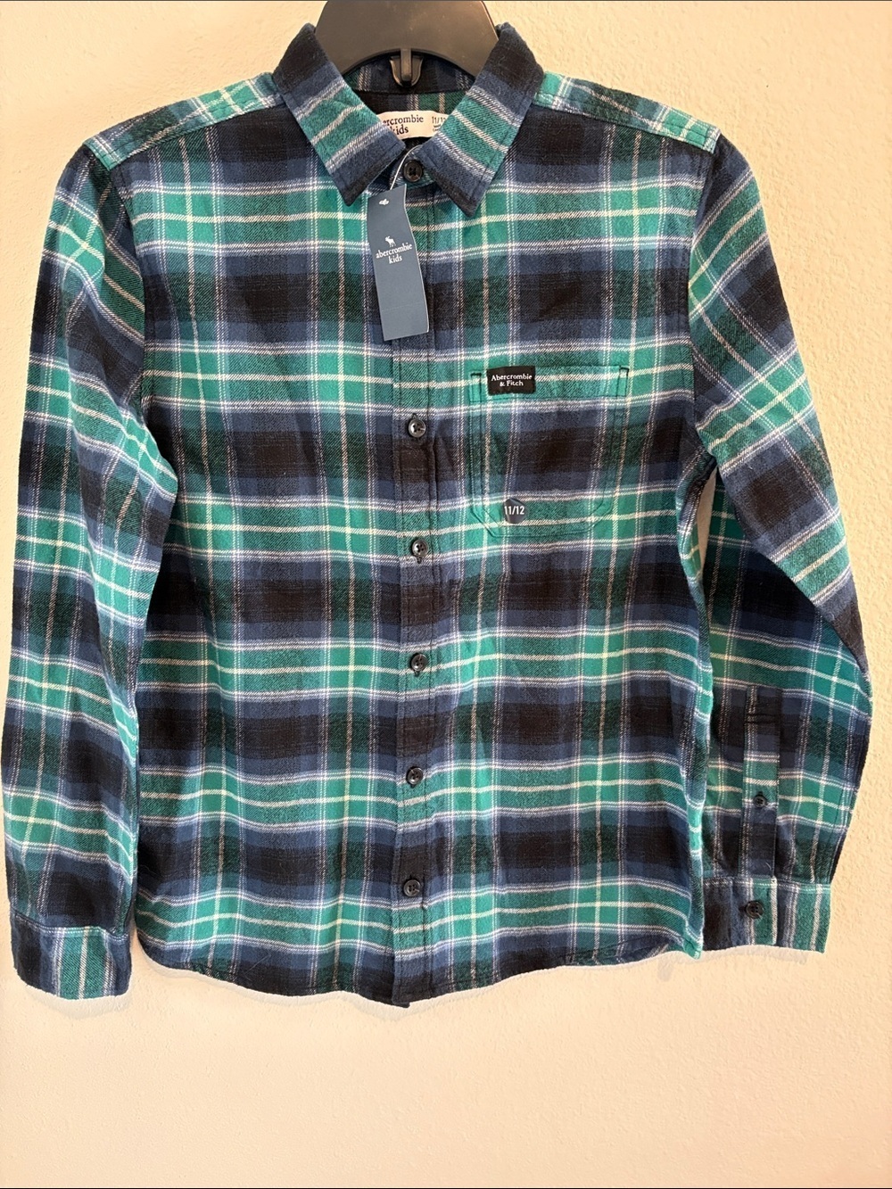 Abercrombie kids flannel NWT